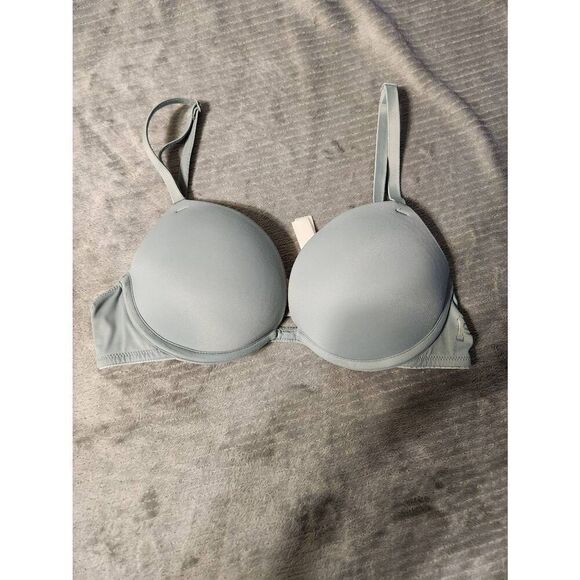 Victoria's Secret PINK Size 32A Super Push Up Bra Light Blue - Picture 1 of 4